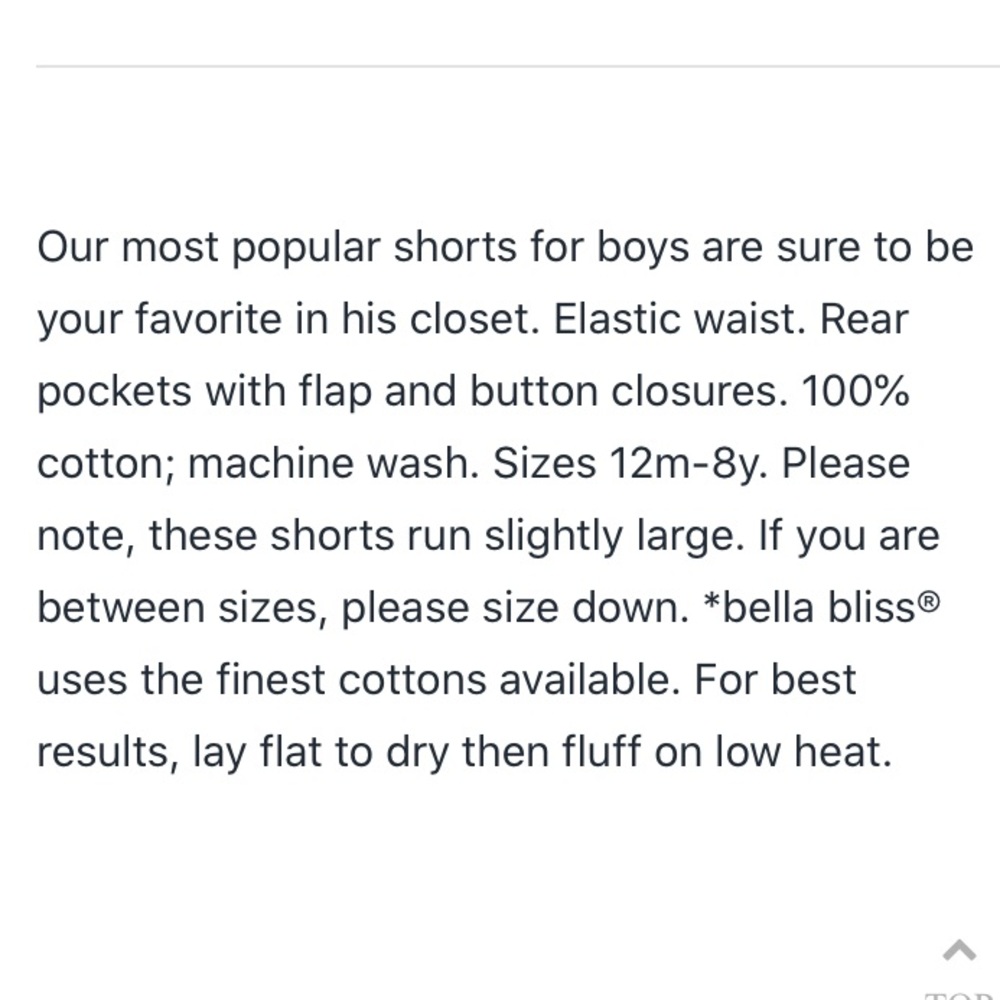 Bella Bliss Play Shorts Size 8 NWT - Picture 3 of 5
